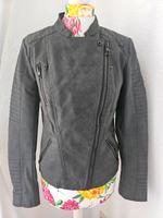 Biker Jacke Gr 38 grau-schwarz Leipzig - Eutritzsch Vorschau