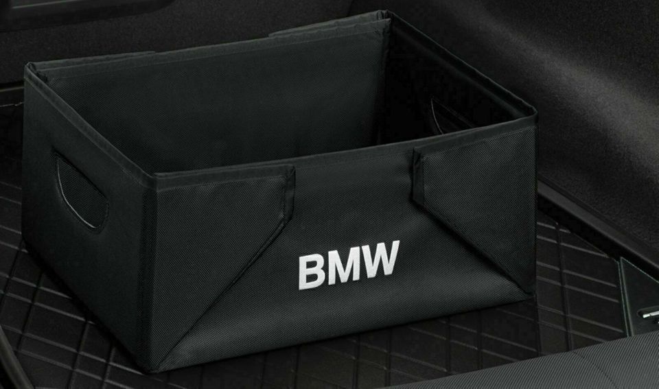 BMW Faltbox schwarz Falt-Box Einkaufsbox Einkauf Kiste NEU in