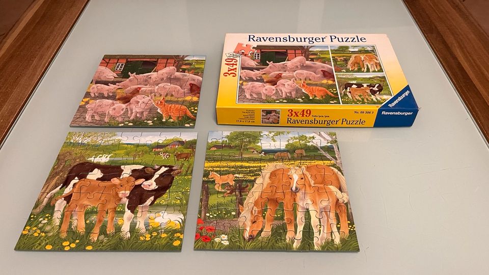 Ravensburger Puzzle 3 x 49 Teile, Bauernhof in Ortenberg