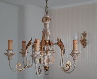 Hängelampe Kronleuchter mit Wandlampe beige-gold Bayern - Wenzenbach Vorschau