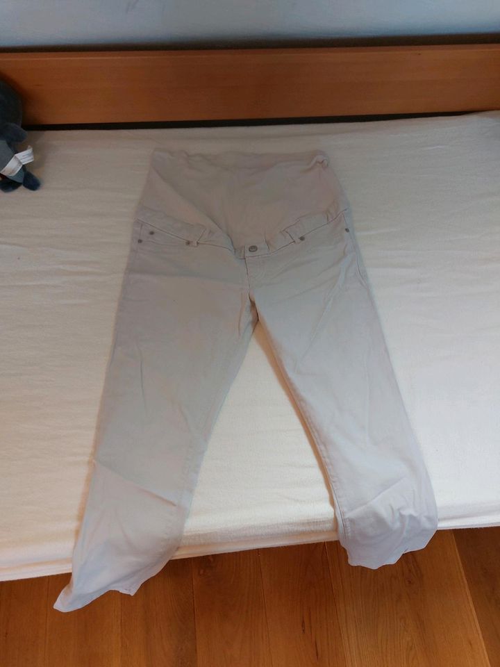 Schwangerschafts-/Umstandsjeans in Beige Gr.44 von H&M in Hettenleidelheim