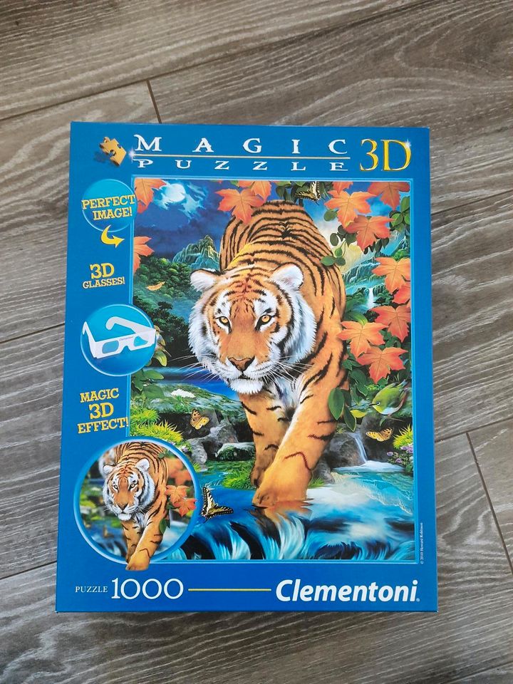 Magic 3D Puzzle Tiger 1000 Teile Clementoni in Wilhelmshaven