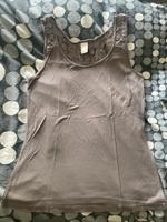 Damen Top/Sommershirt mit Spitze Gr. M/L grau von Vila Saarland - Schwalbach Vorschau