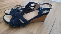 Sandalen Gr.38, Deichmann, blau mit Absatz Niedersachsen - Garrel Vorschau