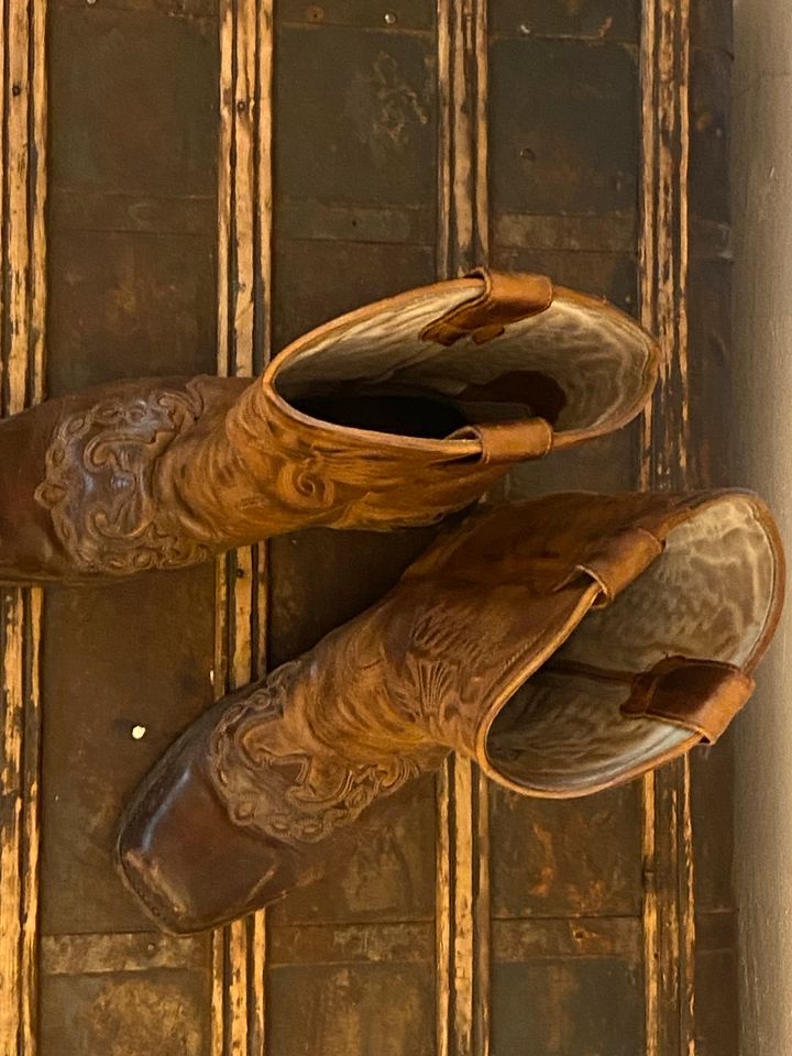 Cowboy Boots Paraiso Brasil Dirty Harry 44 80er vintage patina in Berlin