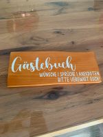 Gästebuch - Schild Holz Niedersachsen - Oldenburg Vorschau
