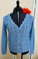 Himmelblaue Strickjacke, Cardigan mit Ajour-Muster von Tchibo TCM Rheinland-Pfalz - Speyer Vorschau