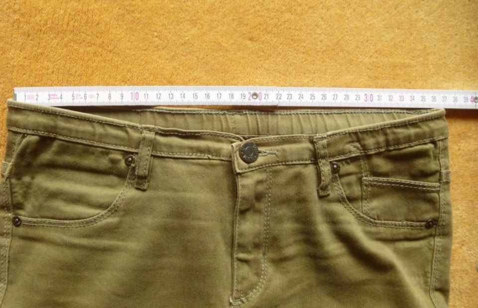 Serious Sally Jeans Hose Skinny 36 S only khaki dunkelgrün in Guldental