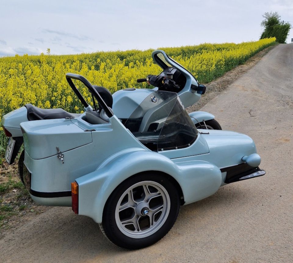 Motorrad BMW K 100 mit Beiwagen (Gespann Wasp) in Idstein