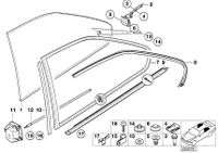 2x ORIGINAL BMW Dichtung Seitenfenster Heckfenster 3er E36 COUPE hinten Hessen - Fulda Vorschau