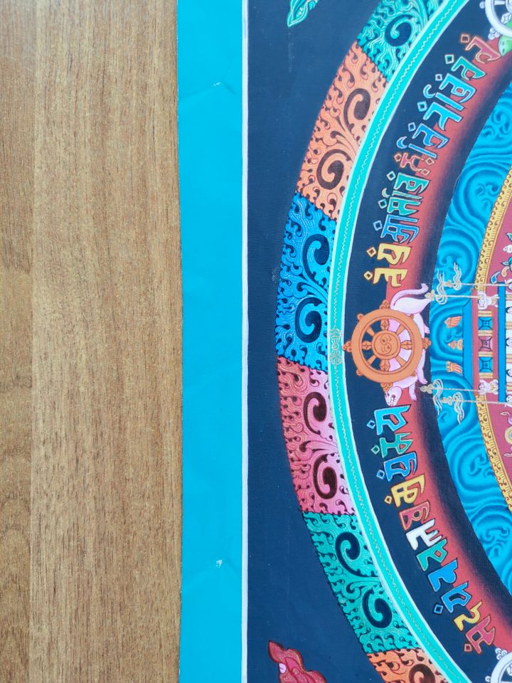 Mandala Kalachakra 56x55cm - vom Thangka Meister & Lama aus Nepal in Frankfurt am Main