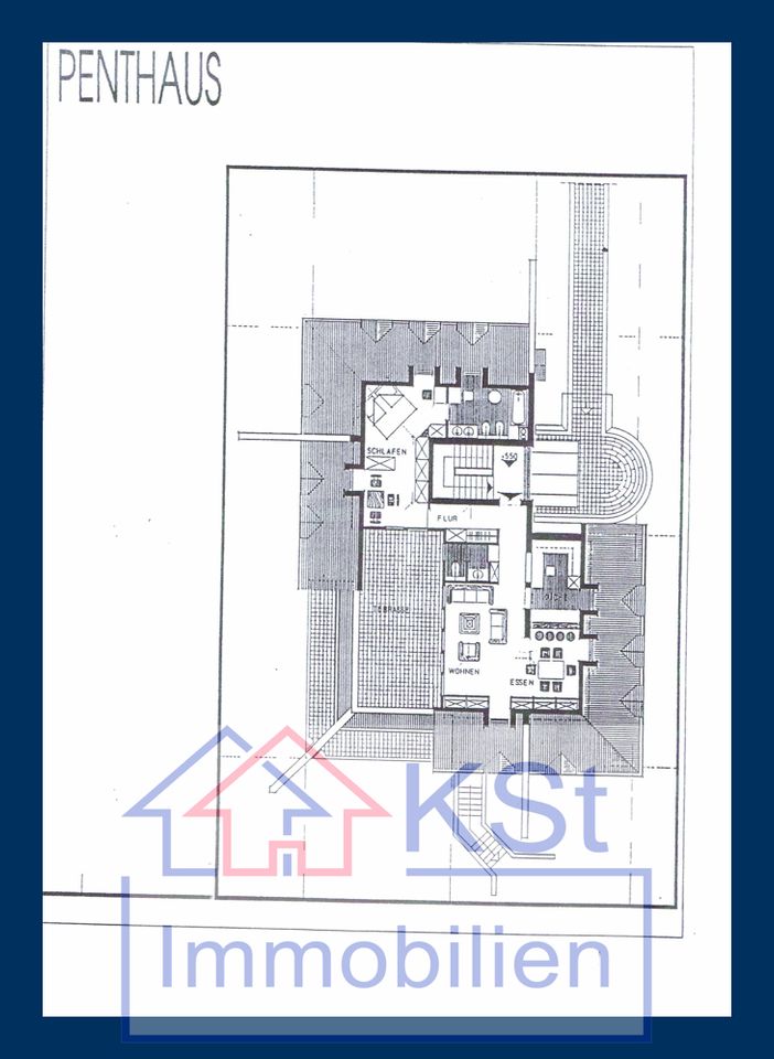 EINMALIGE CHANGE Penthouse mit Panorama-Terrasse in Markkleeberg  inkl. zwei  Carports zu verkaufen in Markkleeberg