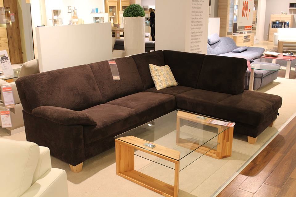 Designer L-Sofa Sofa Couch Ecksofa braun 195x255cm Top Zustand! in Soltau