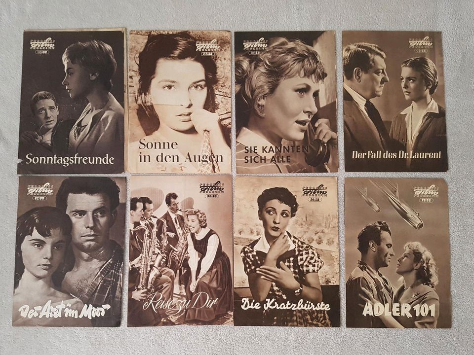 Filmplakate/Filmprogramme für Sammler abzugeben  1956 - 1967 in Burg (Spreewald)