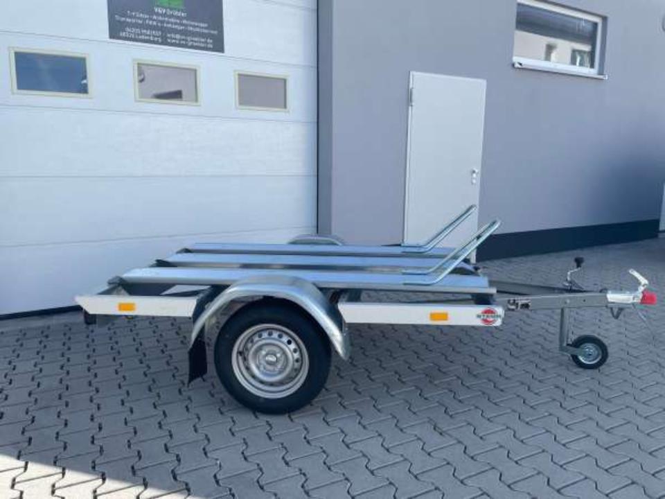 Motorradanhänger mieten für bis zu 2 Motorräder in Ladenburg