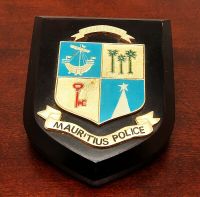 Original Polzei Wappen Mauritius Police Salus Populi Holz Metall Hessen - Trendelburg Vorschau