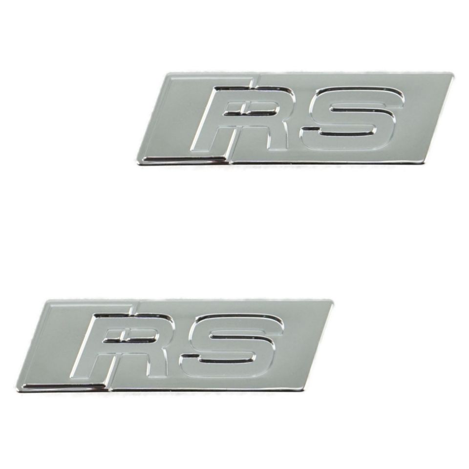 2x Audi RS Schriftzug Logo Emblem selbst klebend 9x30mm in Rietberg
