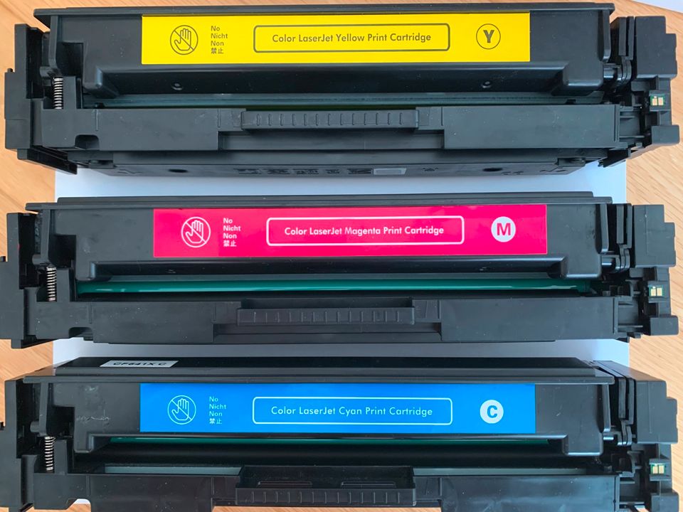 3x ORIG HP COLOR LaserJet MFP 281fdw DRUCKERPATRONEN-NIE BENUTZT in Weil am Rhein