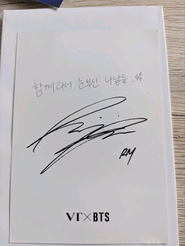 BTS RM Autogrammkarte in Preetz