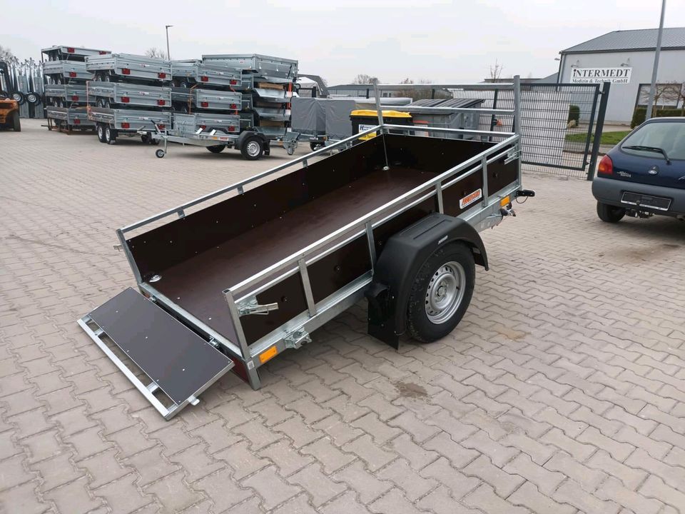 1600kg 236x129x37cm kippbar PKW Anhänger Holz NEU! in Ostrhauderfehn