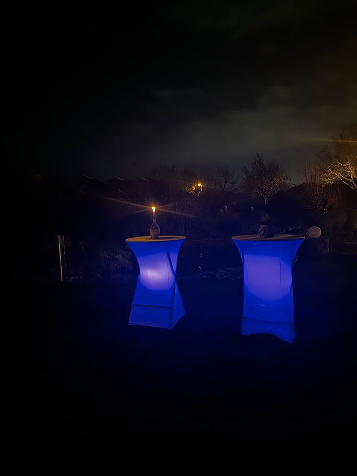 Stehtische LED Beleuchtet ⎮ Hochzeit ⎮ Party ⎮ DJ mieten / Leihen in Dorsten