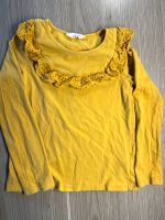 2,30€ Langarm Shirt mit Volant Senfgelb Größe 128 Nordrhein-Westfalen - Kevelaer Vorschau