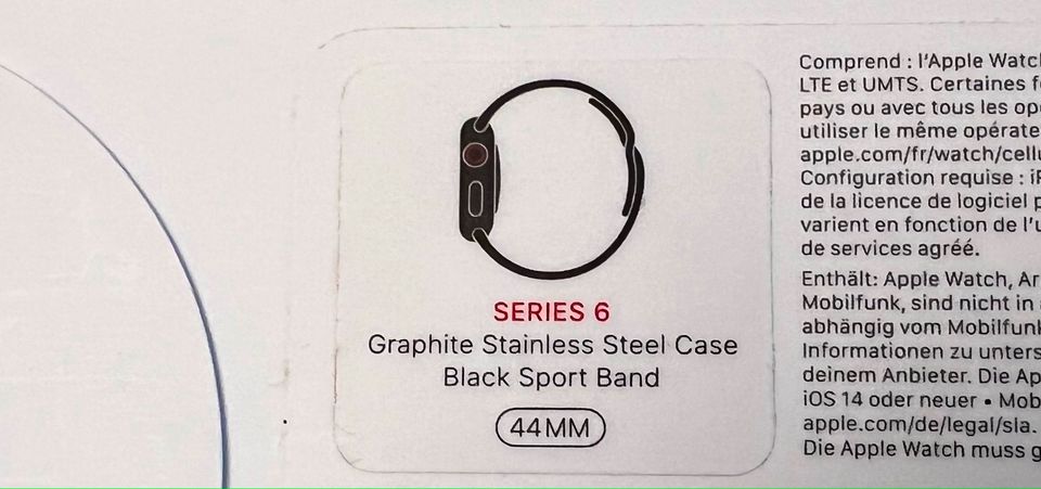 Apple Watch series 6 Edelstahl 44mm und Zubehör in Waren (Müritz)