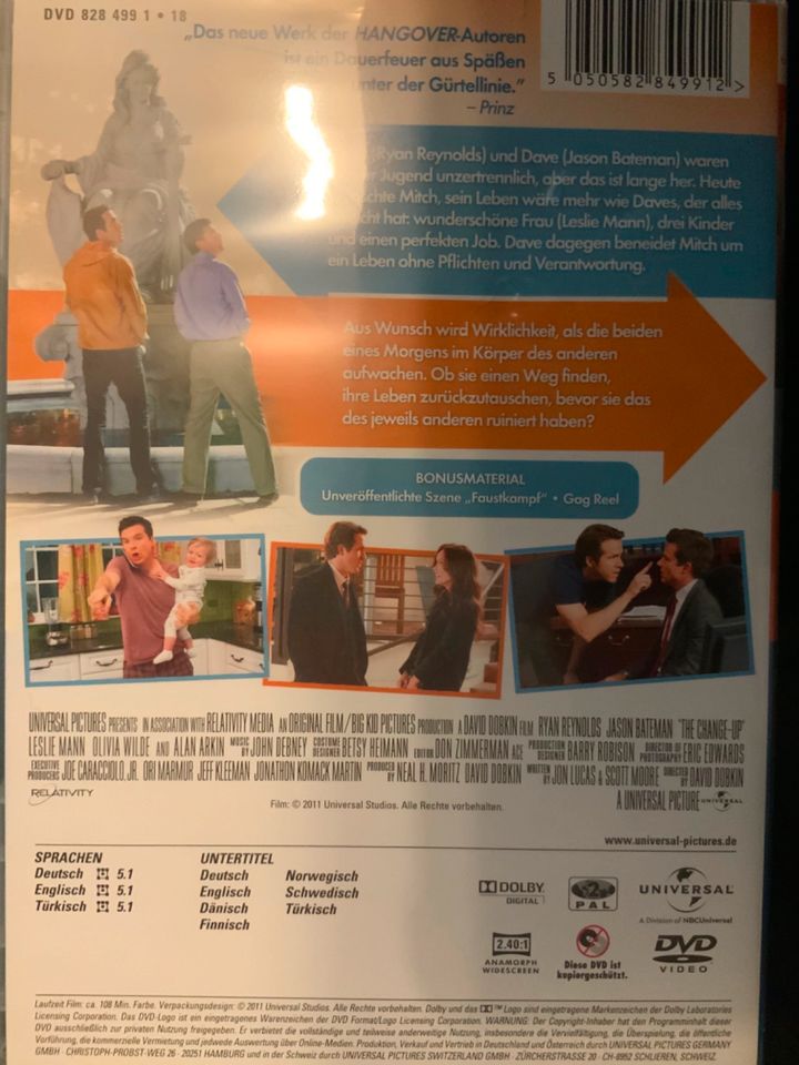 Wie ausgewechselt, DVD, Ryan Reynolds + Jason Bateman in Freiburg im Breisgau