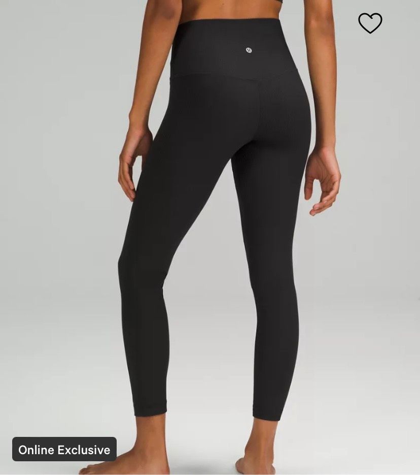 Lululemon Yoga Leggins | High-Rise Ribbed Pant 25" | Gr. 12 in Stuttgart