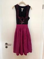 ** Landhaus Dirndl schwarz Gr. 36 S Pink Schürze Midi Kleid Top * Bayern - Kempten Vorschau