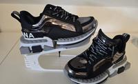 Dolce & Gabbana Low-Top Sneaker SUPER KING Gr 39 silber Schwarz Bayern - Langenzenn Vorschau