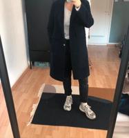 Mango Wollmantel navy Hessen - Büttelborn Vorschau