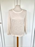 H&M Pullover - Gr. S 36 - beige creme weiß - transparent Muster Niedersachsen - Apen Vorschau