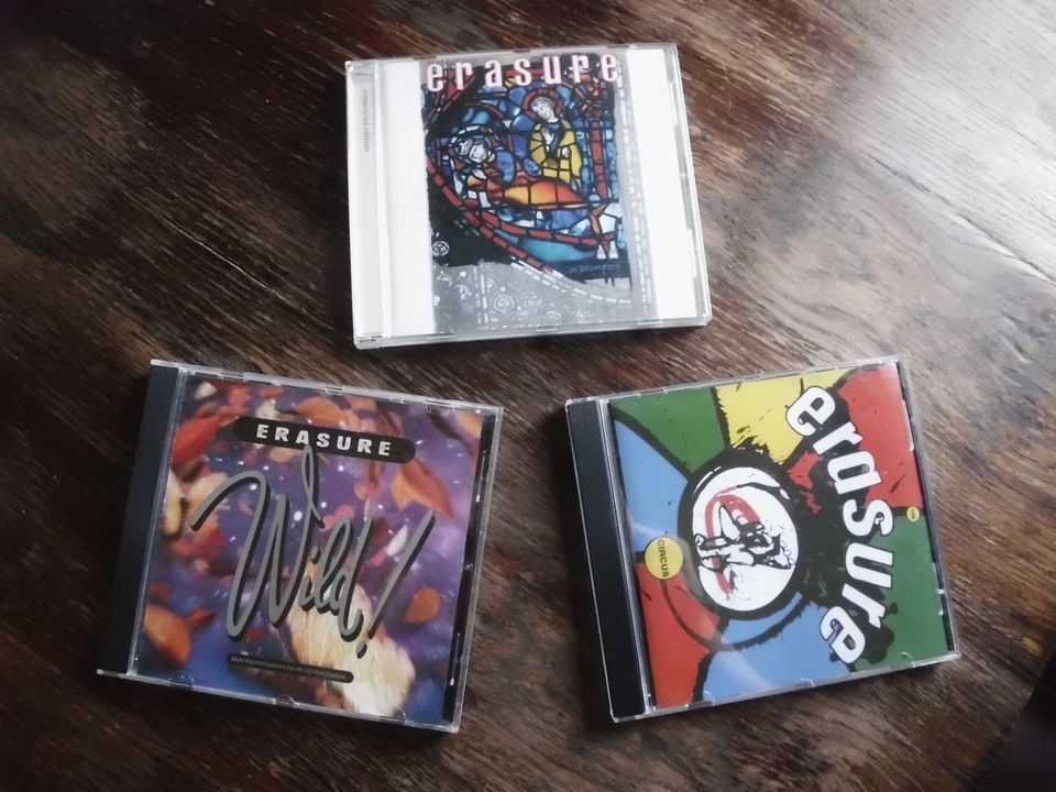 3 CD- Erasure- Wild, The Innocents, The Circus in Witzschdorf