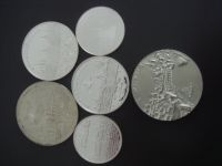 6 Silbermünzen, 835er/900er/925er/999er Silber, 123,2g Baden-Württemberg - Kippenheim Vorschau