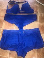 3 Set Damen Bikini Blau Gr. 38/M Shorts Top Bademode 80 B Sachsen-Anhalt - Eilsleben Vorschau