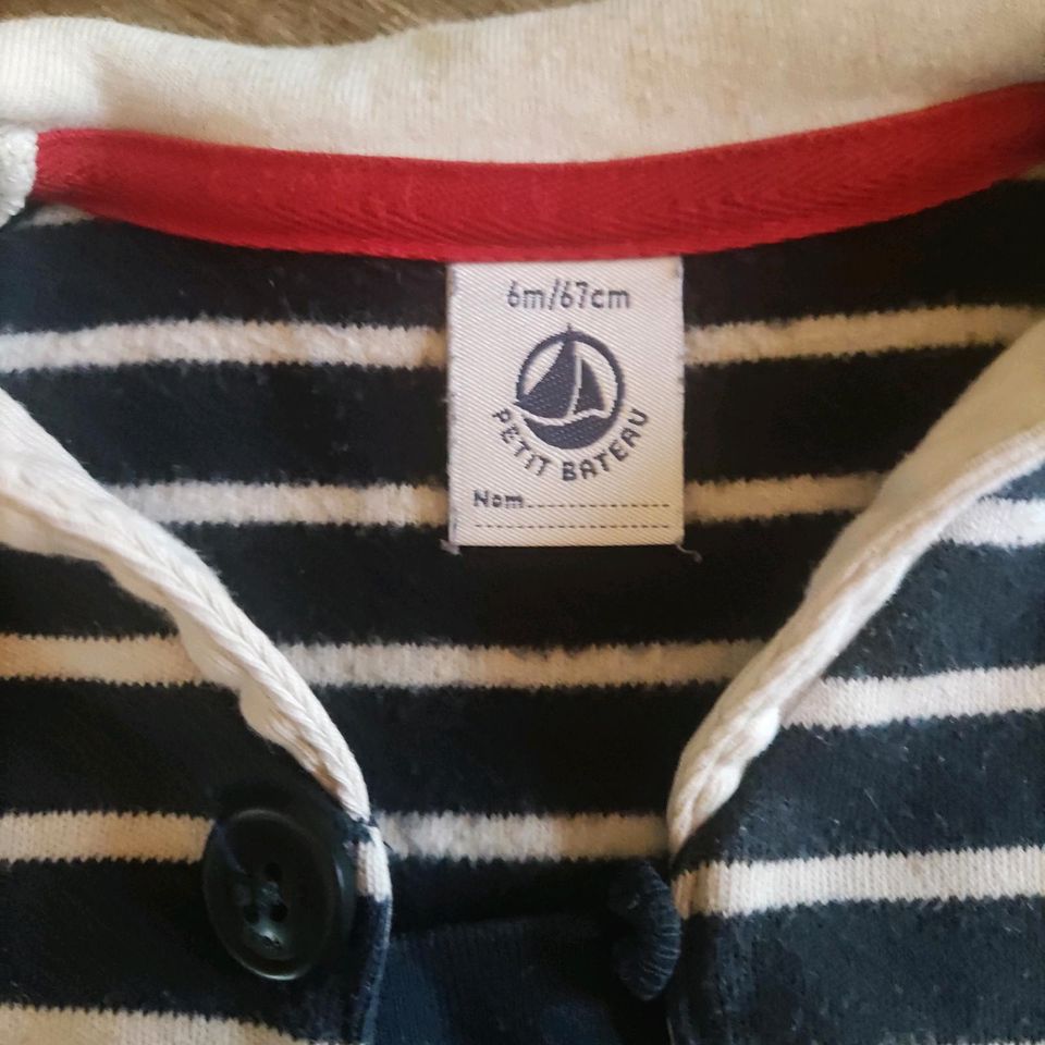 Petit Bateau Strampler Größe 67/68 Marine - Look in Berlin