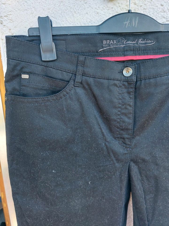 Brax elegante Hose Chino Stoffhose Übergröße 48K Schwarz in Mötzingen