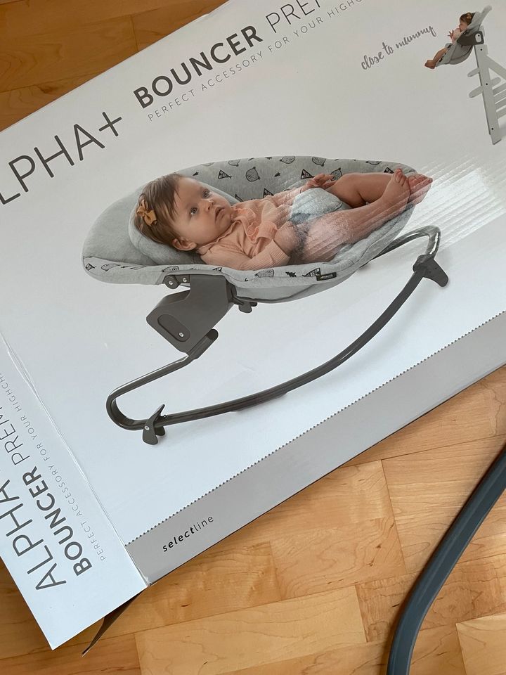 hauck Babyaufsatz Alpha Bouncer Premium Nordic Grey Hauck in Fürth