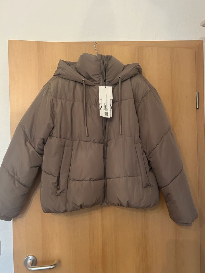 Zara Pufferjacke Beige/ Braun Größe S NEU mit Etikett in Oberhausen