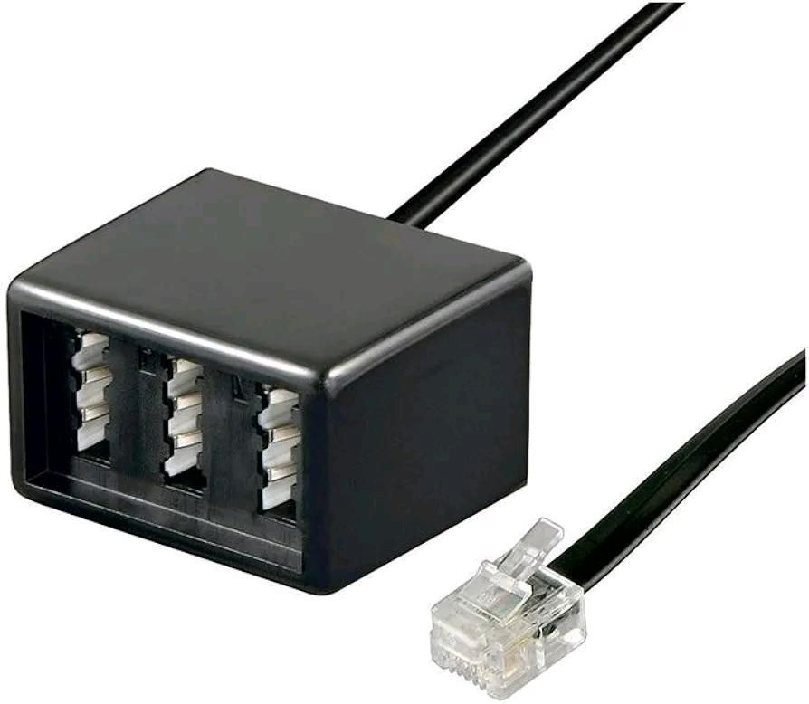 TAE Adapter ~ Schwarz, 0.2 m ~ RJ11-Stecker in Diez