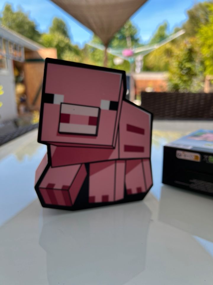 Minecraft Schwein LED, Deko in Barth