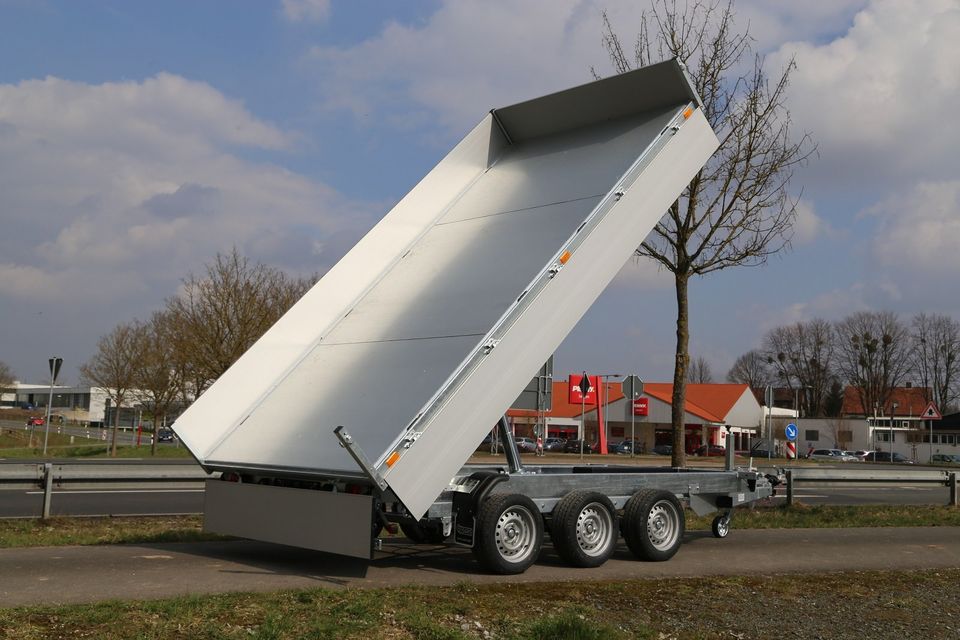 NEU 3 Seitenkipper Saris Anhänger 406x204x35cm 3500kg zGG in Seesen