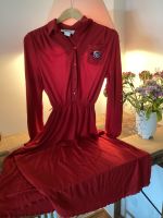 True vintage midikleid mit Stickerei Rose schwarz weiß rot Brandenburg - Kleinmachnow Vorschau