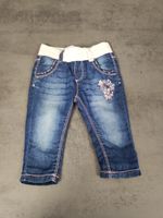 AL68 blaue Jeanshose Hose mit Blumenmuster von dopodopo Gr. 68 Blumenthal - Lüssum-Bockhorn Vorschau