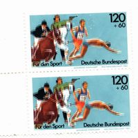 Ungestempelte Doppel-Briefmarke Weltmeisterschaft Fünfkampf Bayern - Kirchham Vorschau