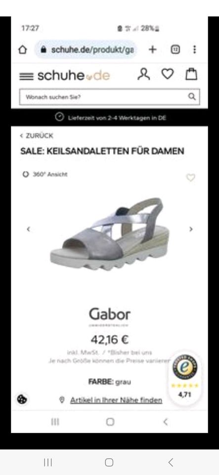 Gabor damen sandalen in Frankfurt am Main