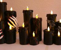Deko Kerzen schwarz Gothic Bones Nordrhein-Westfalen - Krefeld Vorschau