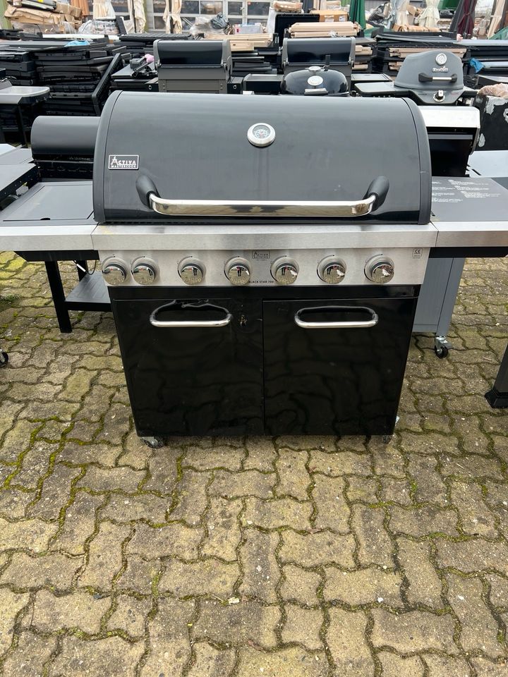 ❌Gasgrill Activa Mastercook Black Star 700 6Brenner mit Mangel in Hemslingen