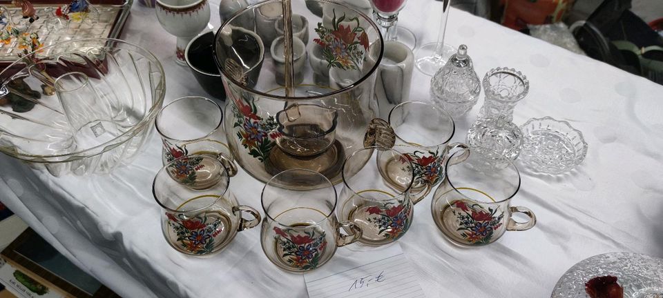 Bowle Set mit 6 Gläsern in Neustadt am Rennsteig